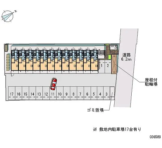 ★手数料０円★北九州市門司区下二十町　月極駐車場（LP）